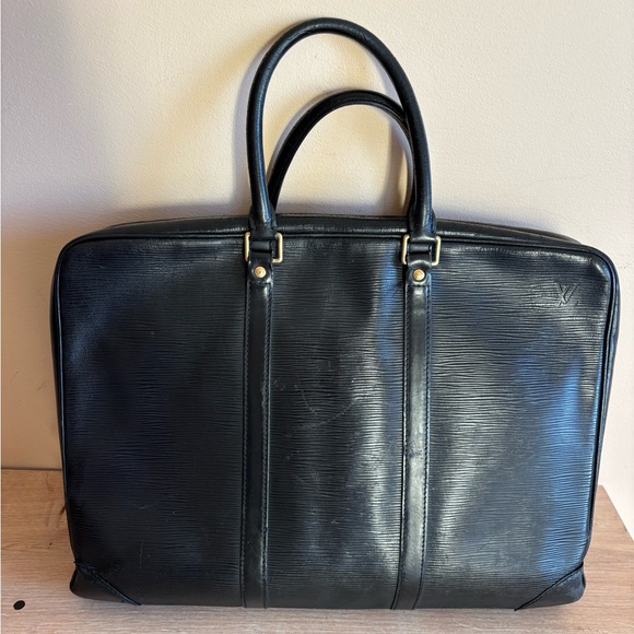 Louis Vuitton Handbags - Authentic Louis Vuitton black epi leather briefcase